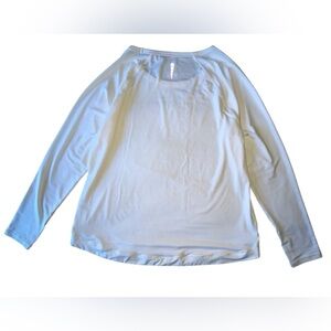 Talbots White Long Sleeve Athletic Top XL